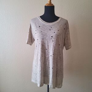 NWOT 3Sum By James Jeans Distressed Destroyed Tee Top Size M